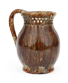 American Yellowware Puzzle Jug