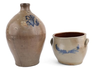 S. Pierce Salt Glazed Stoneware Crock