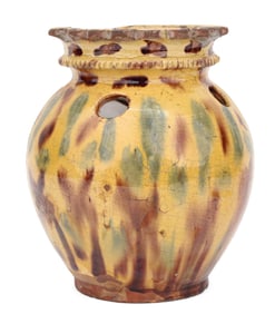 Redware Bulb Jar