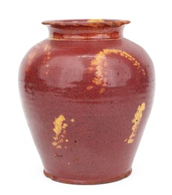 Glazed Redware Jar