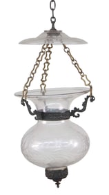 American Blown Glass Hanging Light