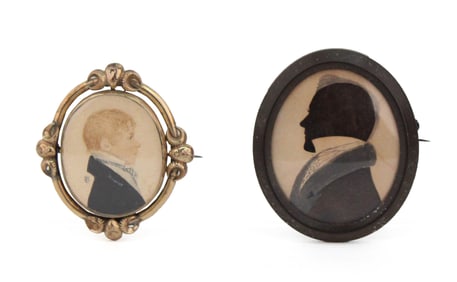 Portrait Miniature of a Young Man in Profile