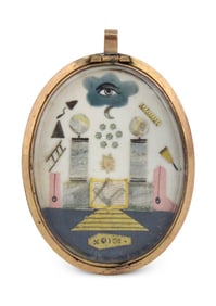 Masonic Collage Jewel Pendent