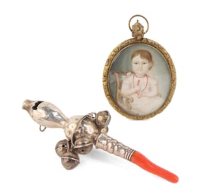 Portrait Miniature of a Young Girl