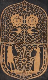 Tamar Penn, Burlington County, New Jersey 1787-1869, Schrenschnitte Valentine, Cut Paper