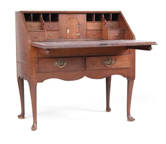 Queen Anne Walnut Slant Front Desk