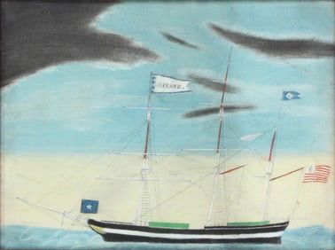 American School, Bark Girard, Pastel on Paper