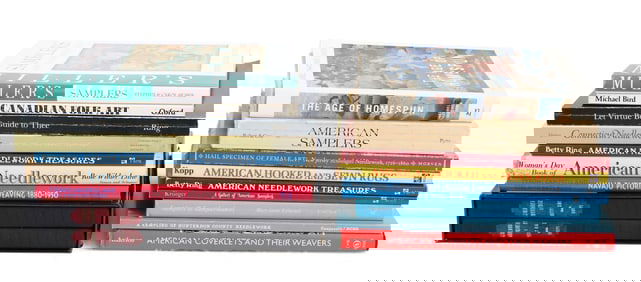 Group of Needlework and Textile Reference Books