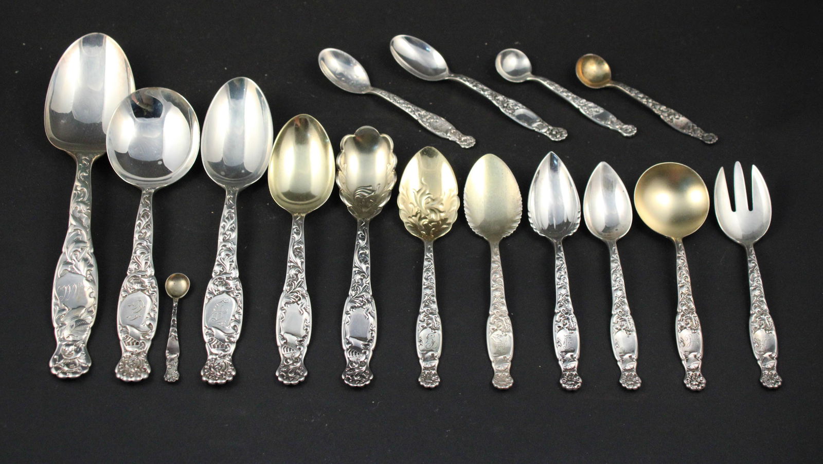 Whiting Sterling Heraldic Assorted Flatware (1 of 16)