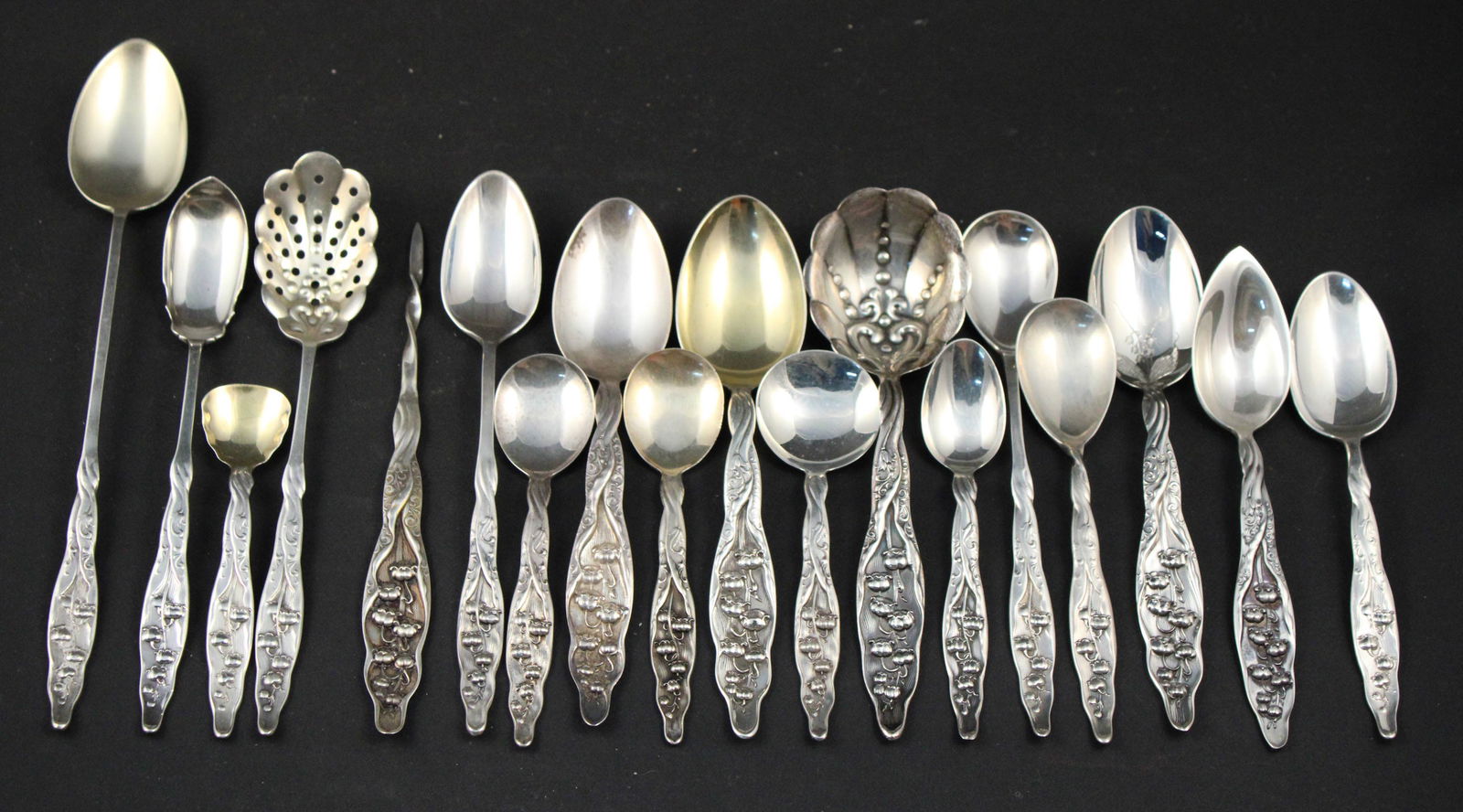 Assorted Sterling Silver Spoons by Whiting (1 of 13)
