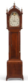 Federal Inlaid Mahogany Tall Case Clock