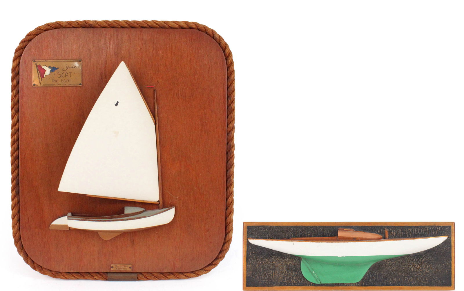 Two Half Hull Sail Boat Models (1 of 14)