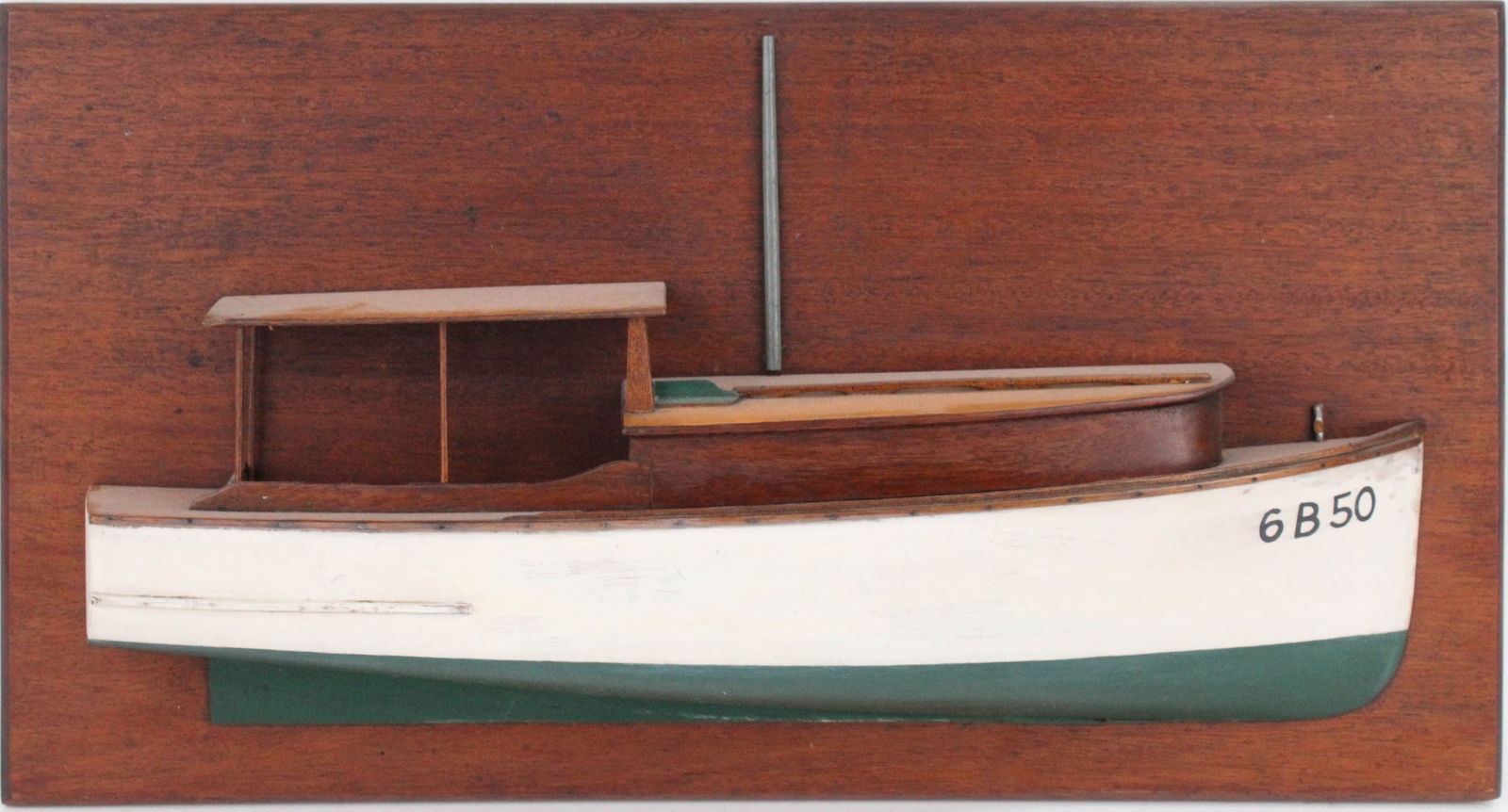 Vintage Half Model of Motoring Yacht (1 of 5)