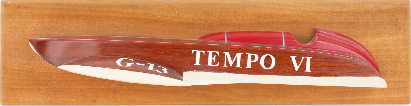 Half Hull Model of Gold Cup Hydroplane "Tempo VI" (1 of 8)