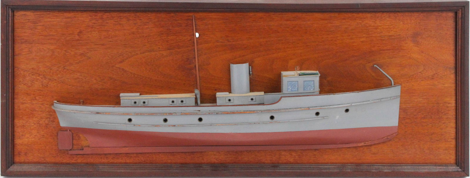 Vintage U.S. Navy Half Hull Ship Model (1 of 7)