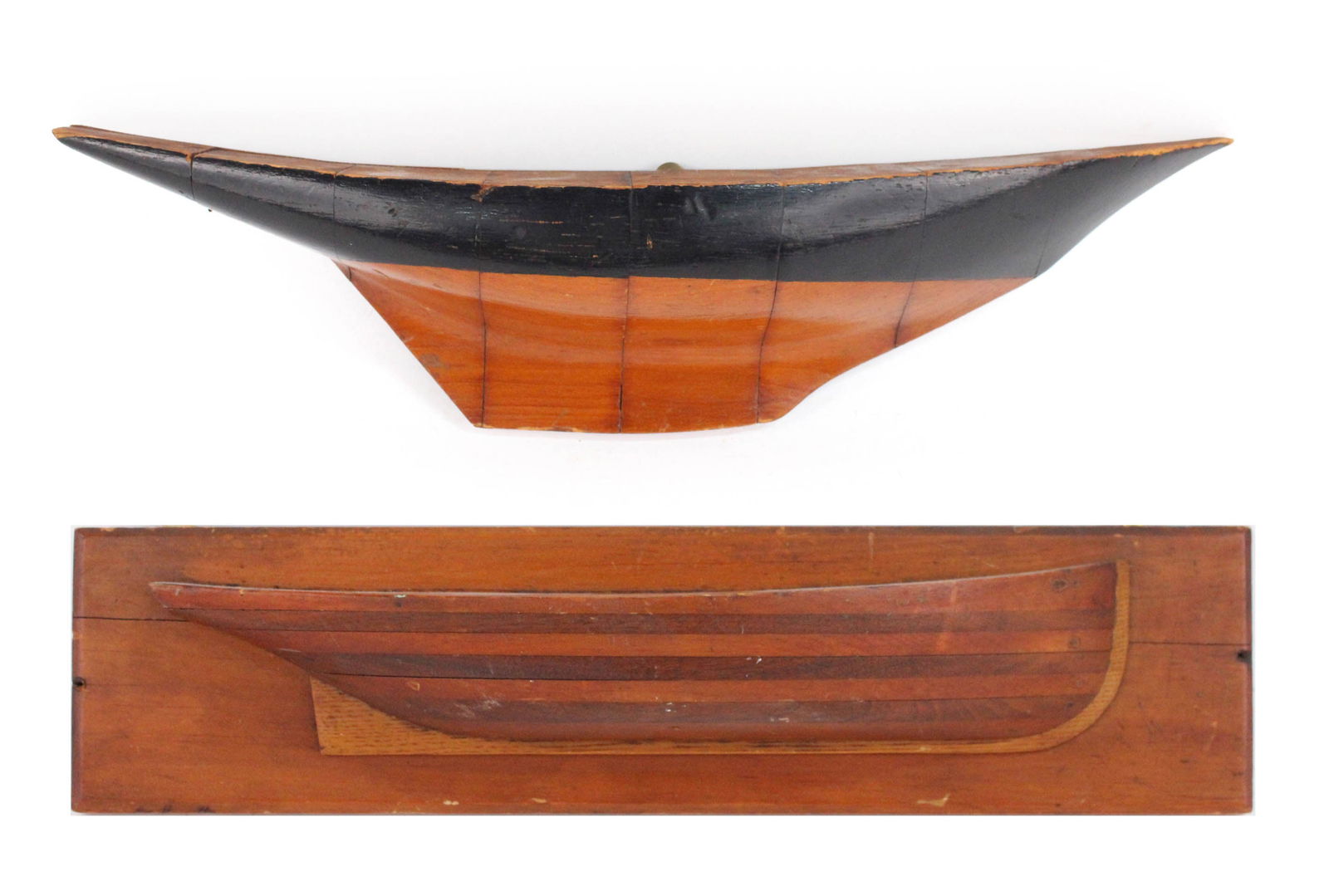 Two Vintage Half Hull Sailboat Models (1 of 11)