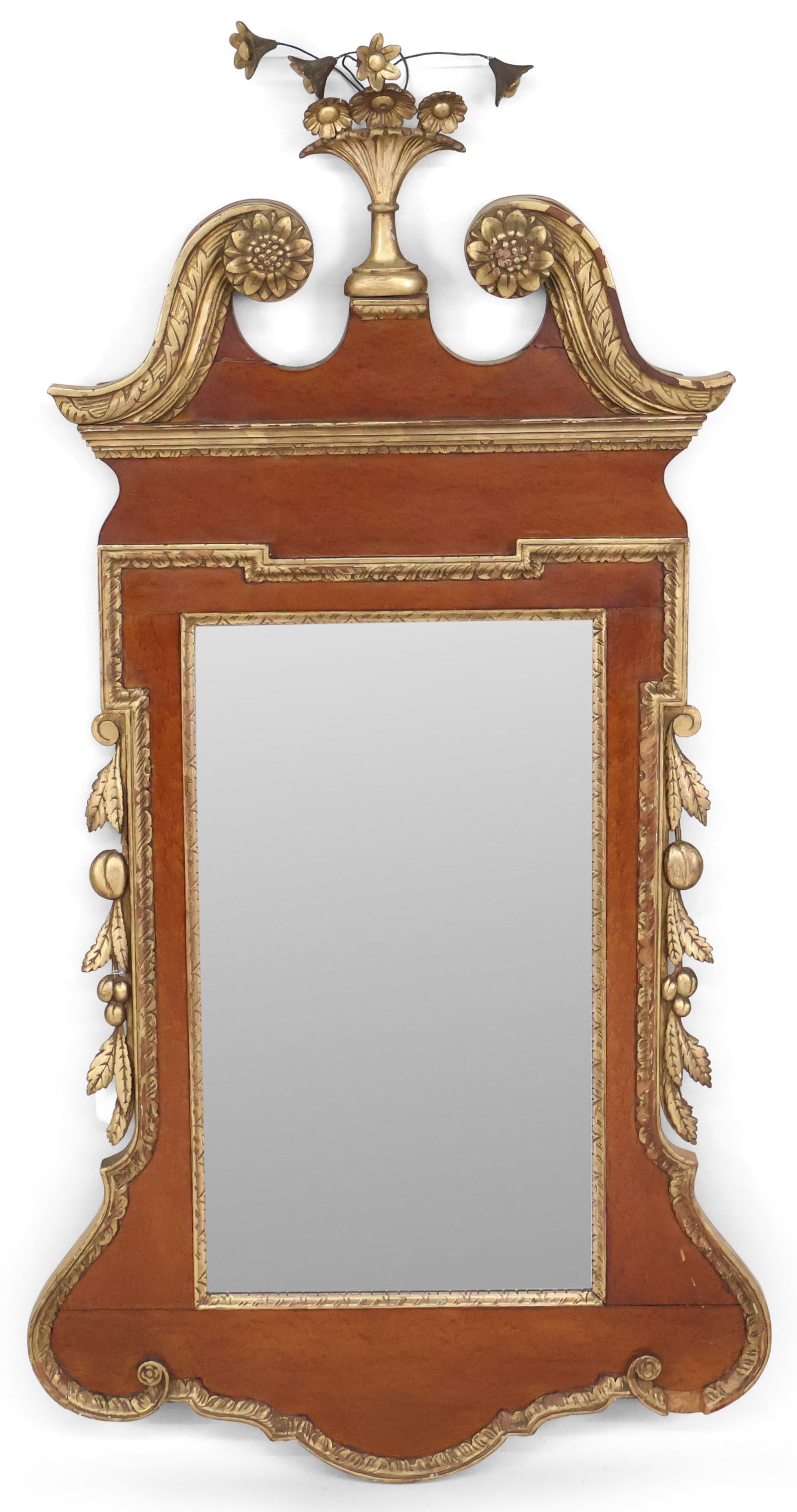 Hepplewhite Parcel-Gilt Bird's Eye Maple Mirror (1 of 15)
