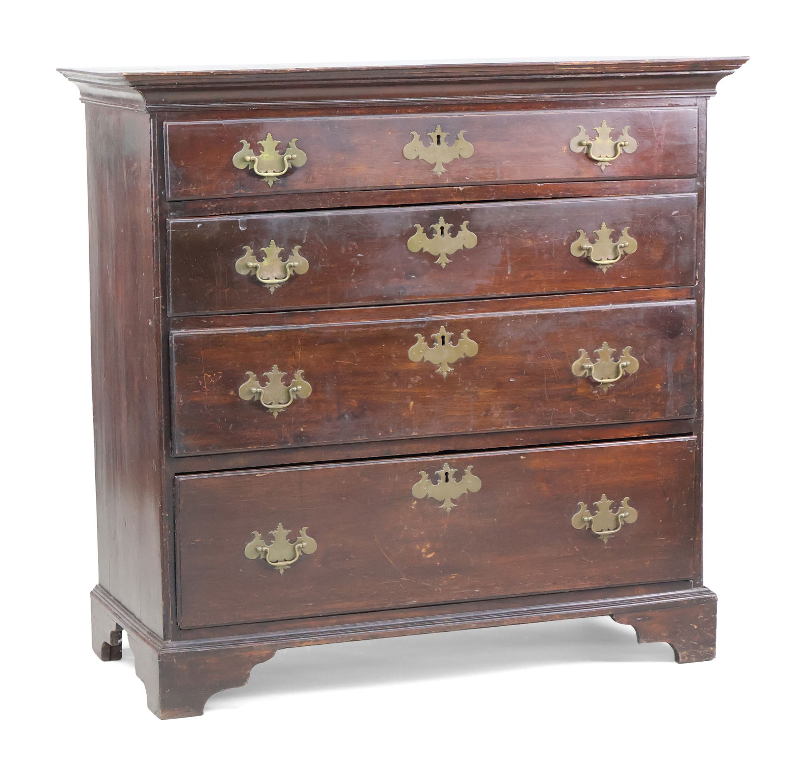 Country Chippendale Mahogany Chest of Drawers (1 of 11)