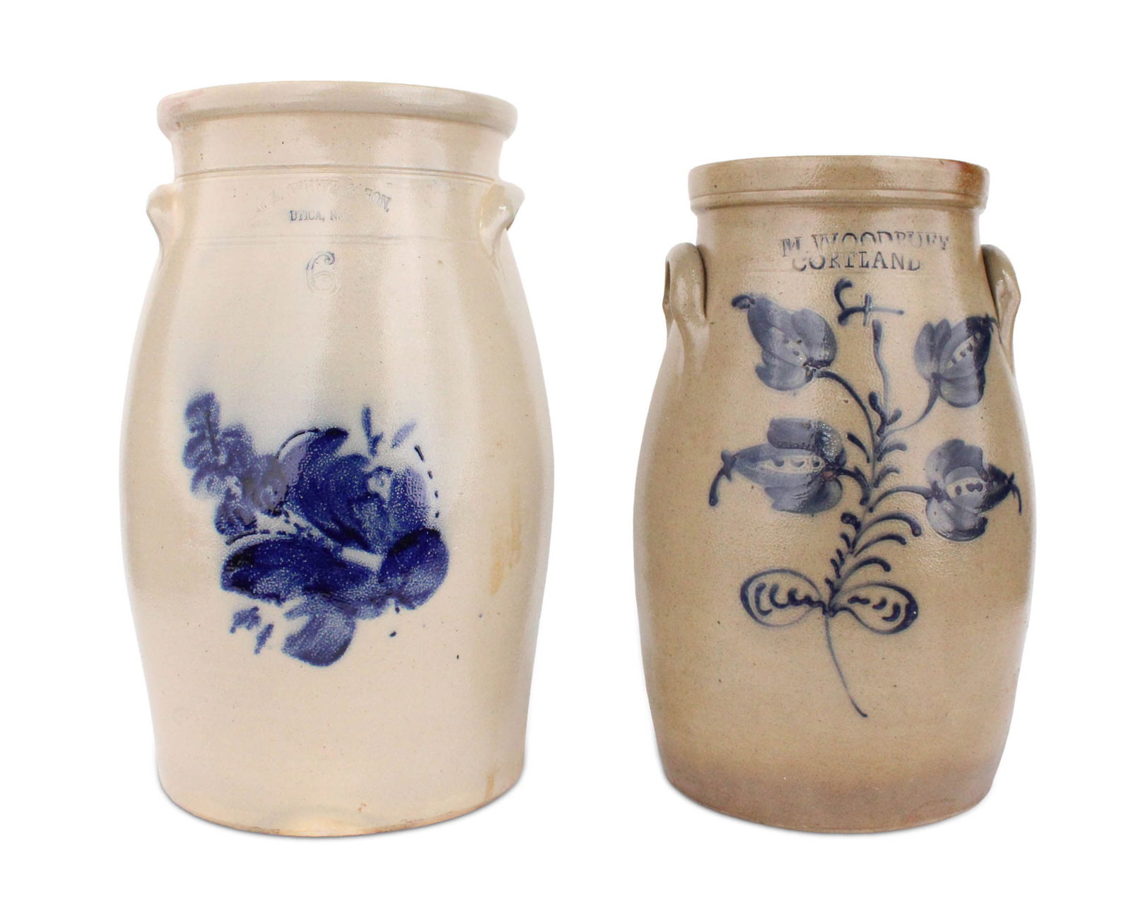 M. Woodruff, Cortland Salt Glazed Stoneware Churn (1 of 11)