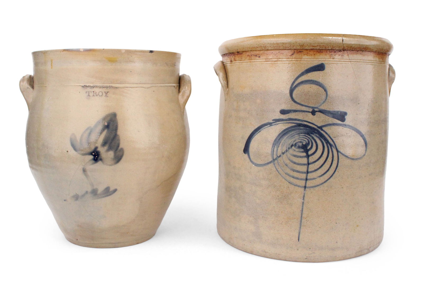 Two Salt Glazed Stoneware Crocks (1 of 12)