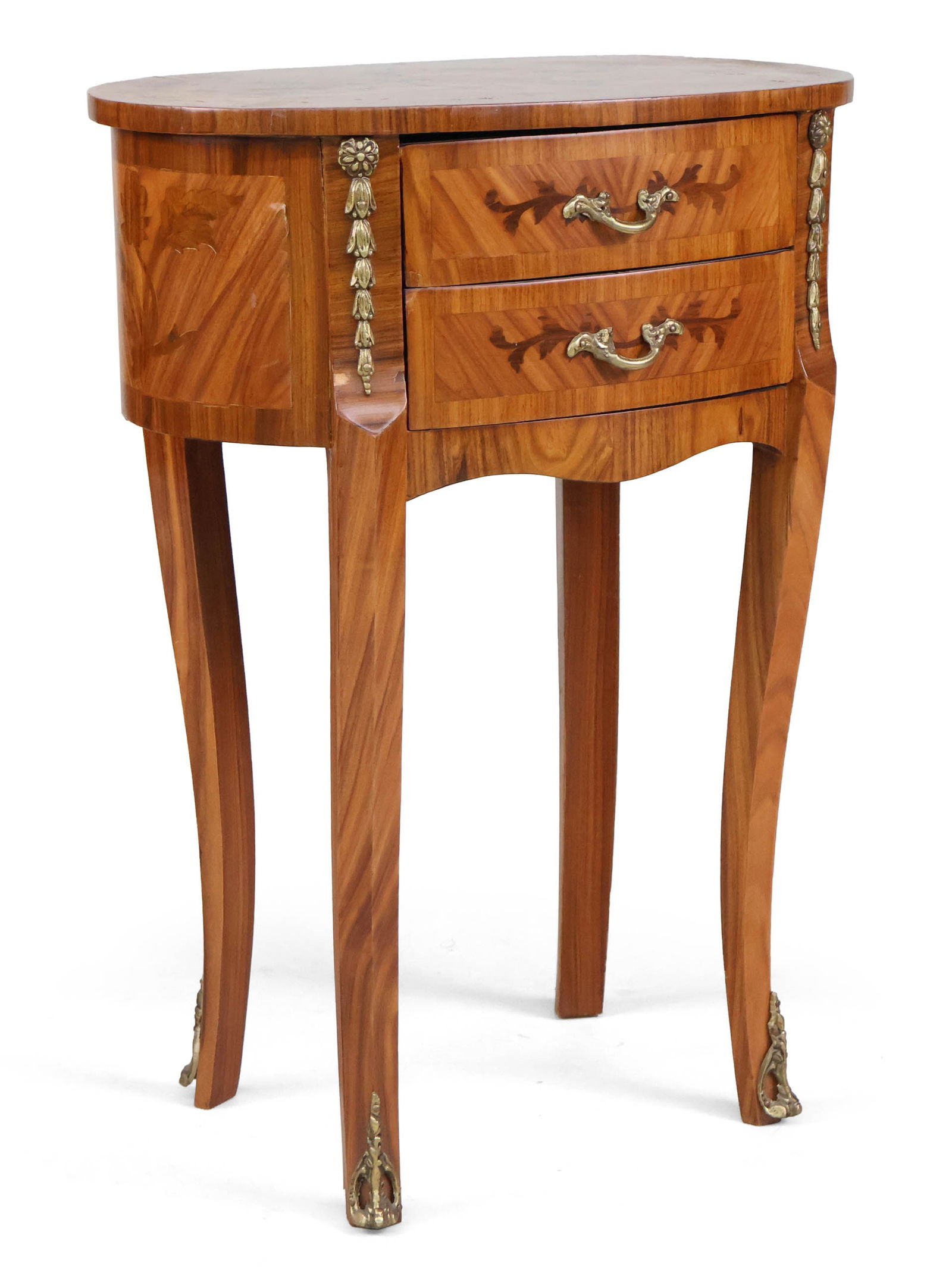 Louis XV Style Inlaid Fruitwood Stand (1 of 9)