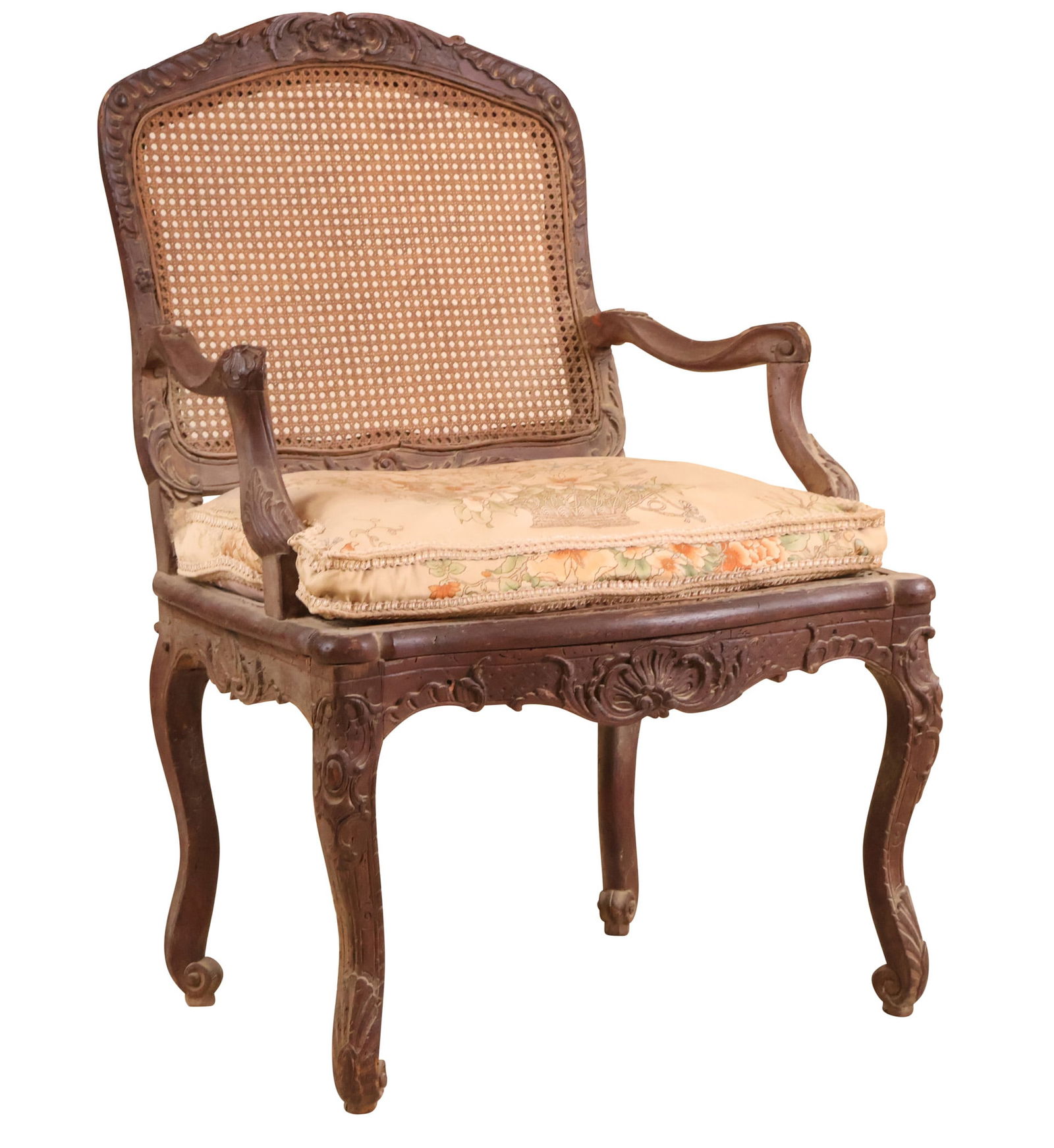 Regence Carved Beechwood Fauteuil (1 of 9)