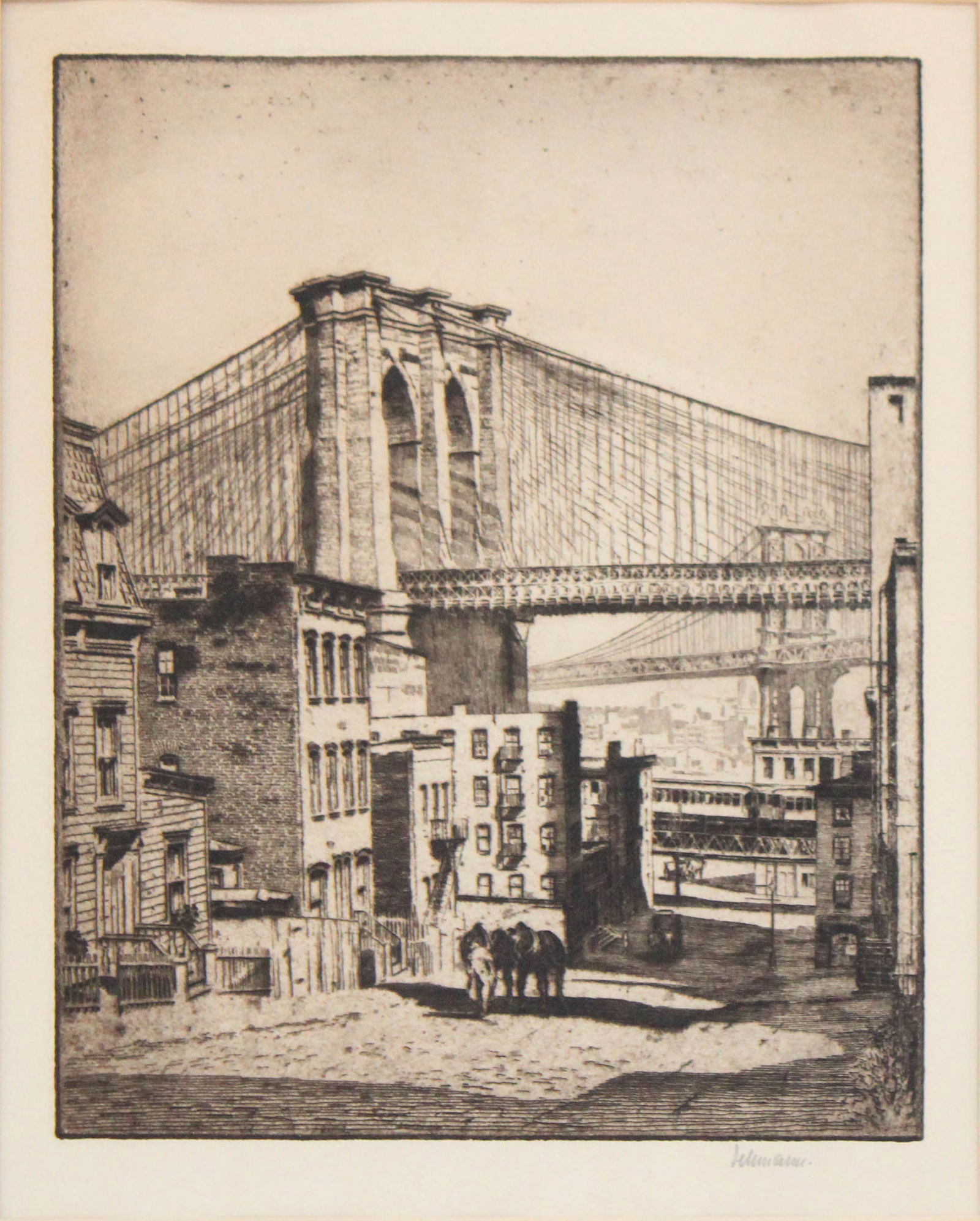 Karl Dehmann, 1886-1974, Two Bridges, Etching (1 of 7)