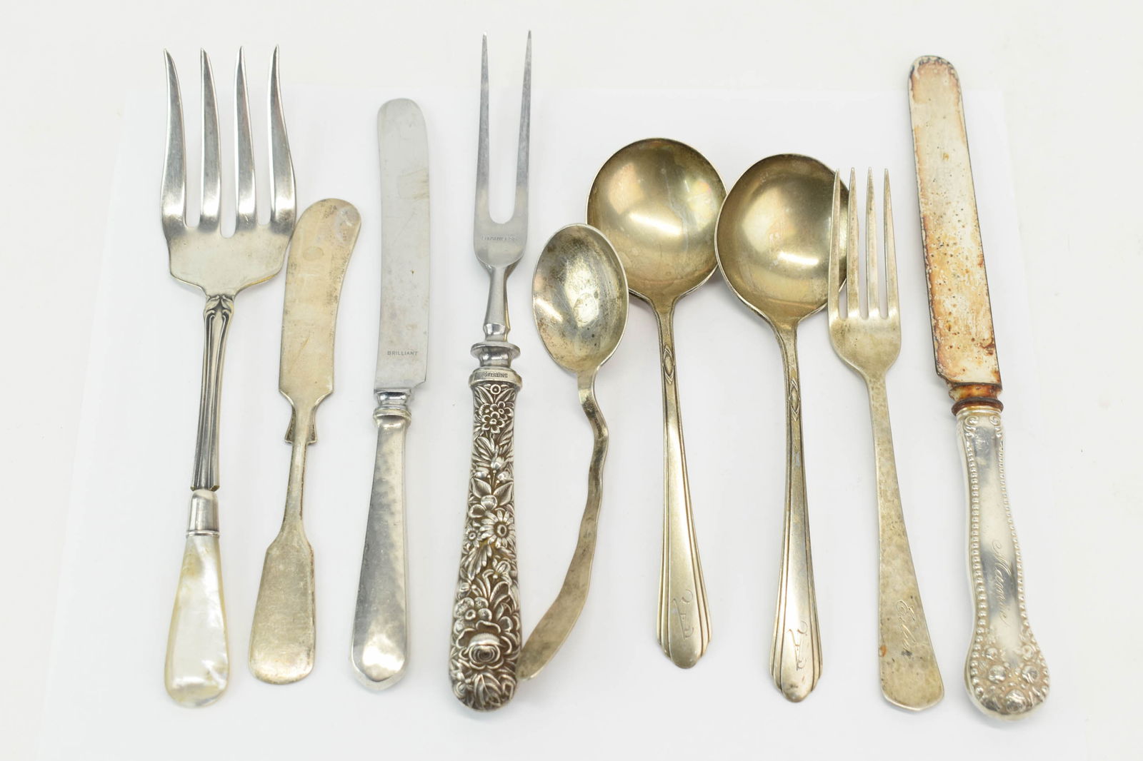 Group of Nine Sterling Silver Serving Pieces/Utensils (1 of 16)