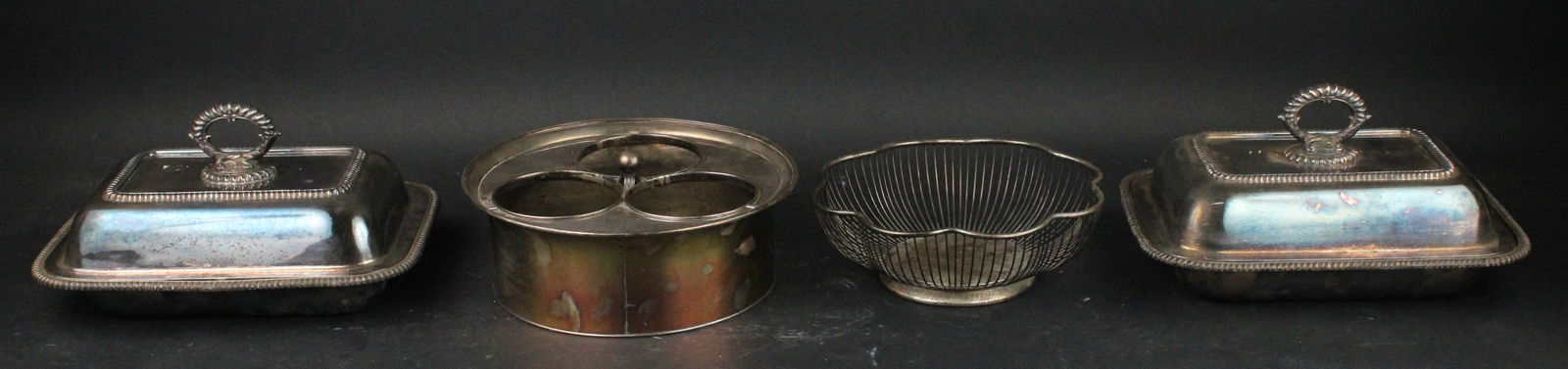 Three Bottle Silver Plated Bottle Frame (1 of 12)