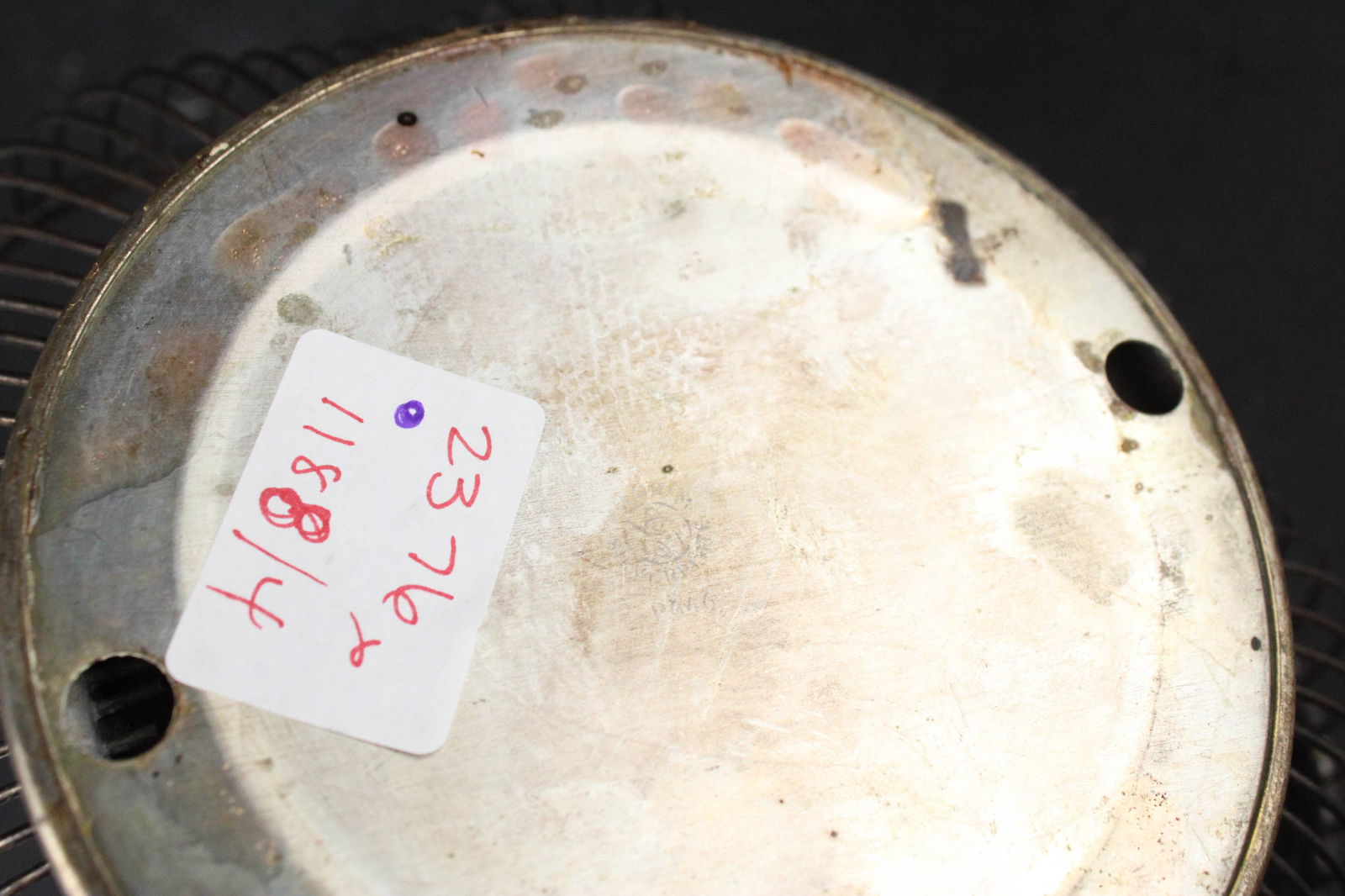 Three Bottle Silver Plated Bottle Frame - 7