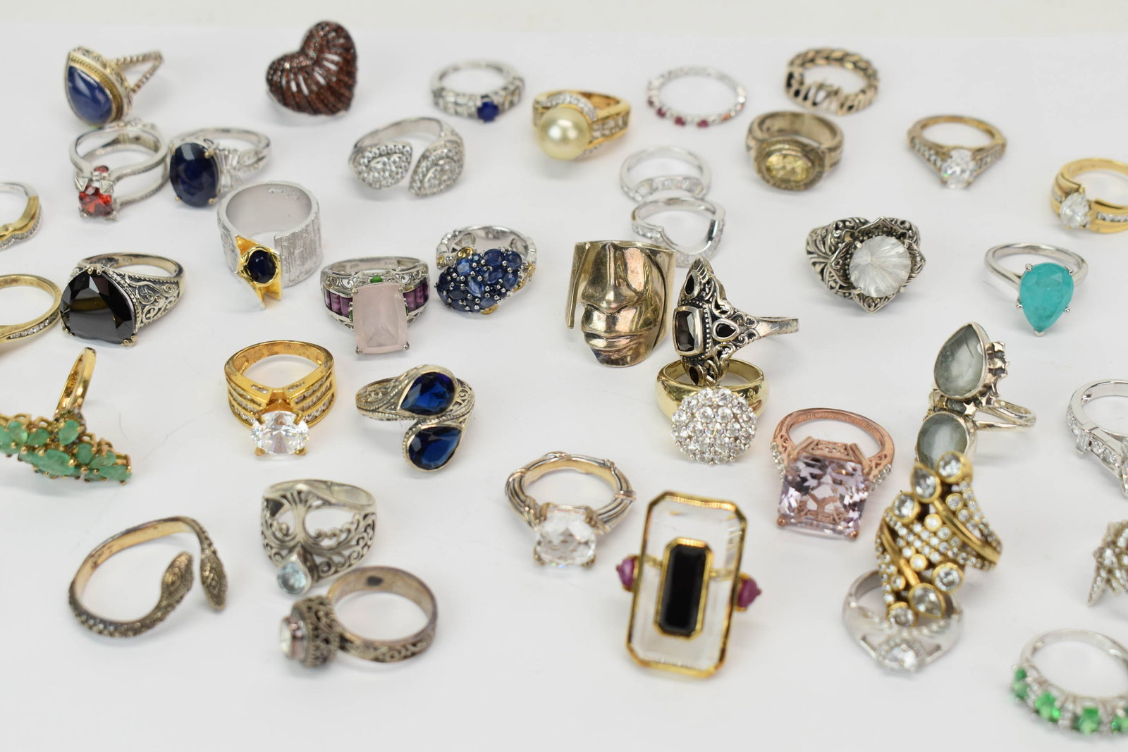 Group Of Assorted Ladies Sterling Silver Rings (1 of 16)