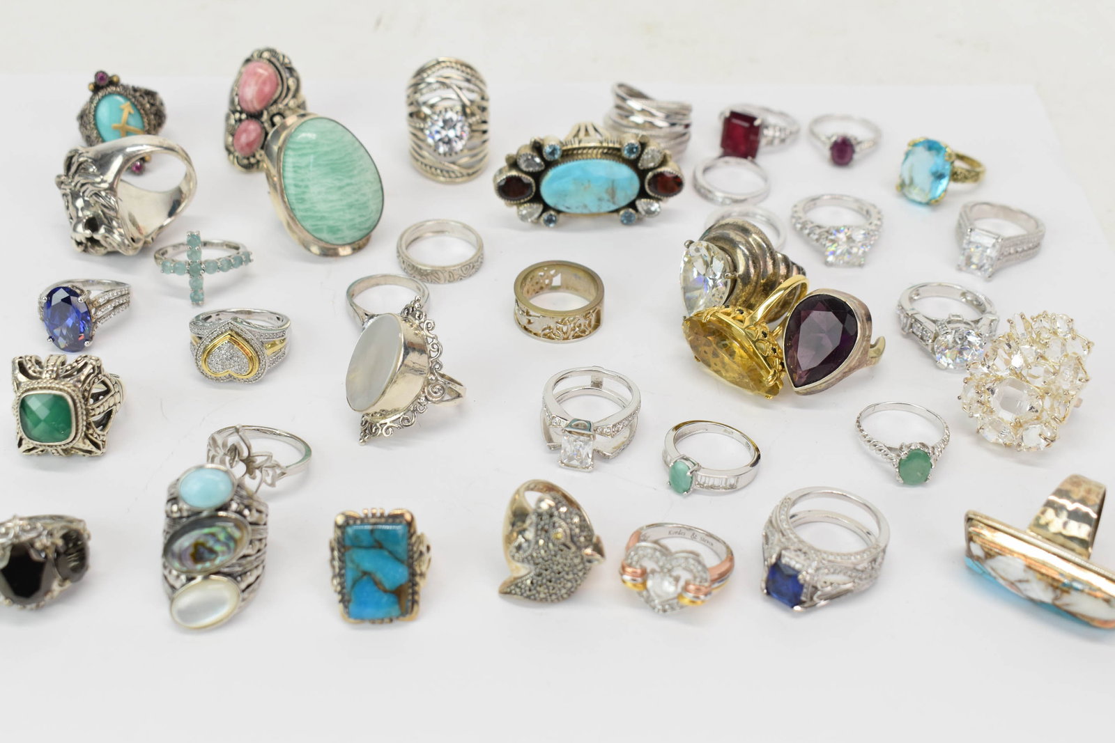 Group Of Assorted Ladies Sterling Silver Rings (1 of 18)