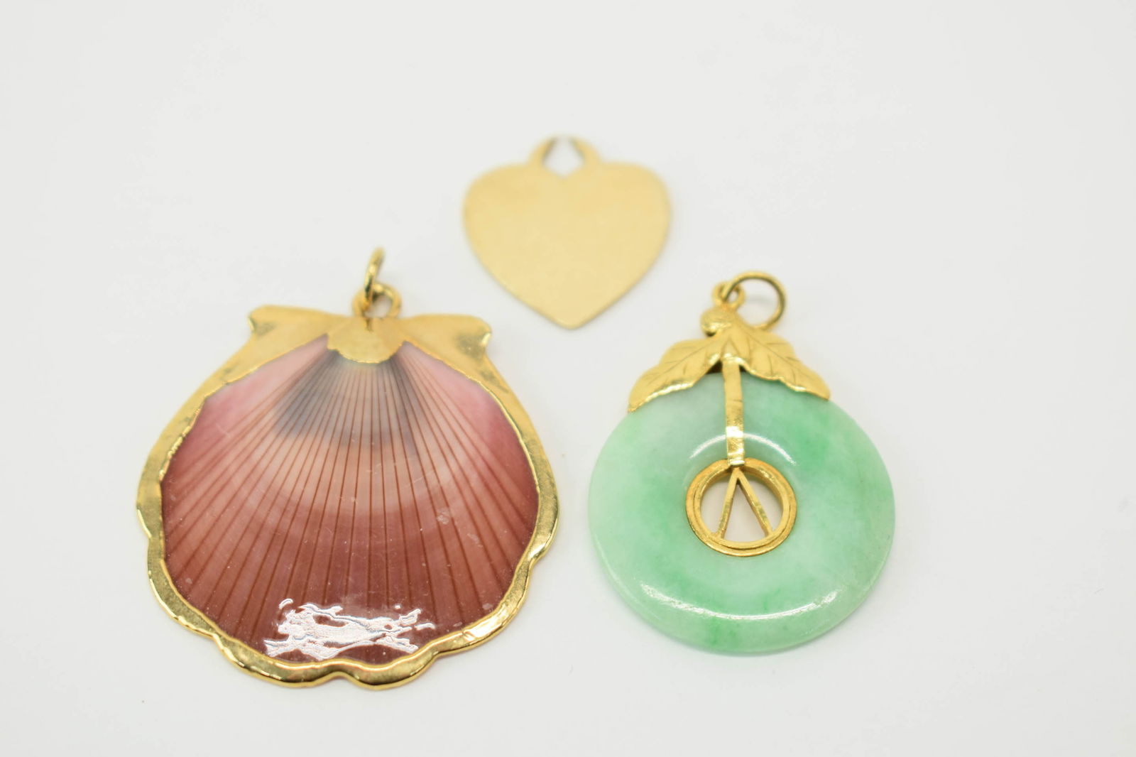 Three Unmarked Gold Tone Pendants (1 of 8)