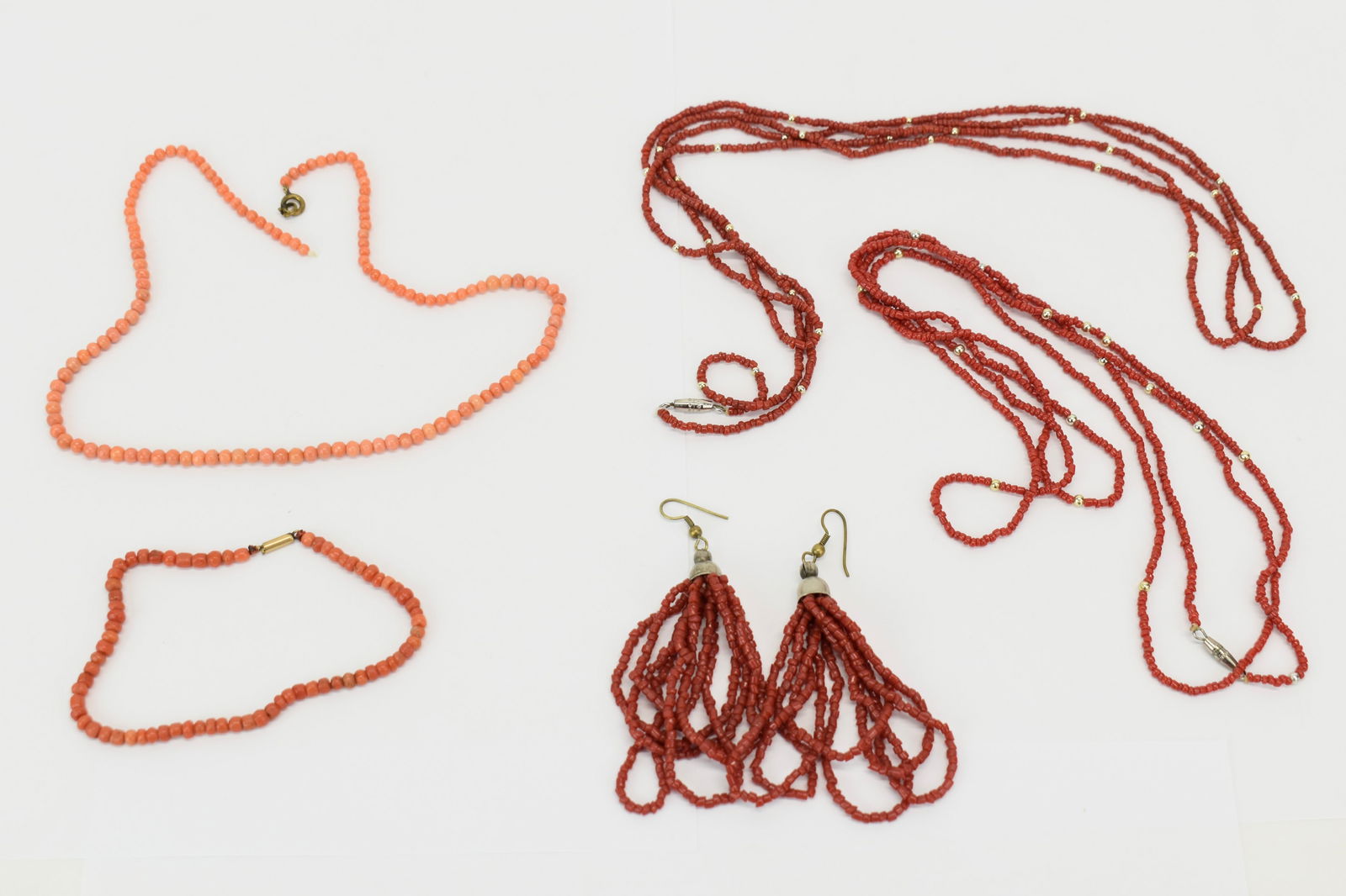 Group of Assorted Coral Beaded Jewelry (1 of 6)