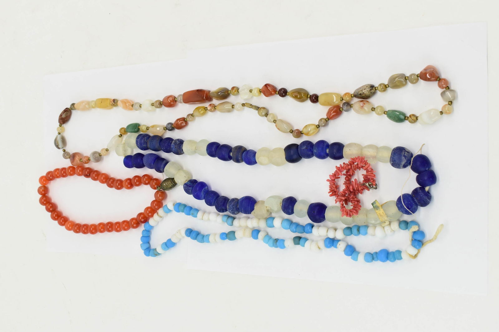 Group of Assorted Tumbled Hardstone & Glass Bead Jewelry (1 of 11)