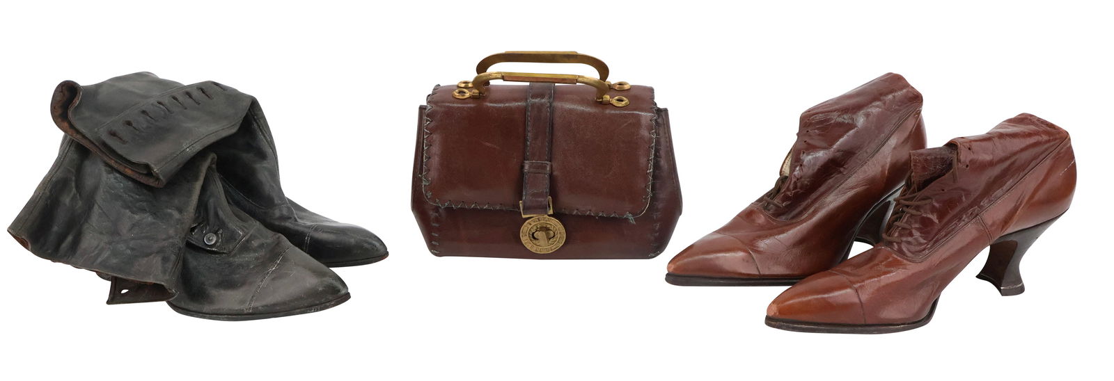 Vintage Brown Leather Handbag (1 of 12)