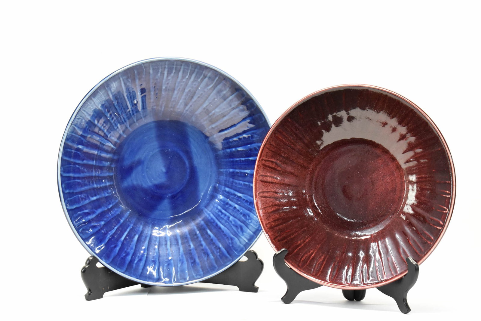 Two Studio Art Pottery Center Bowls (1 of 7)