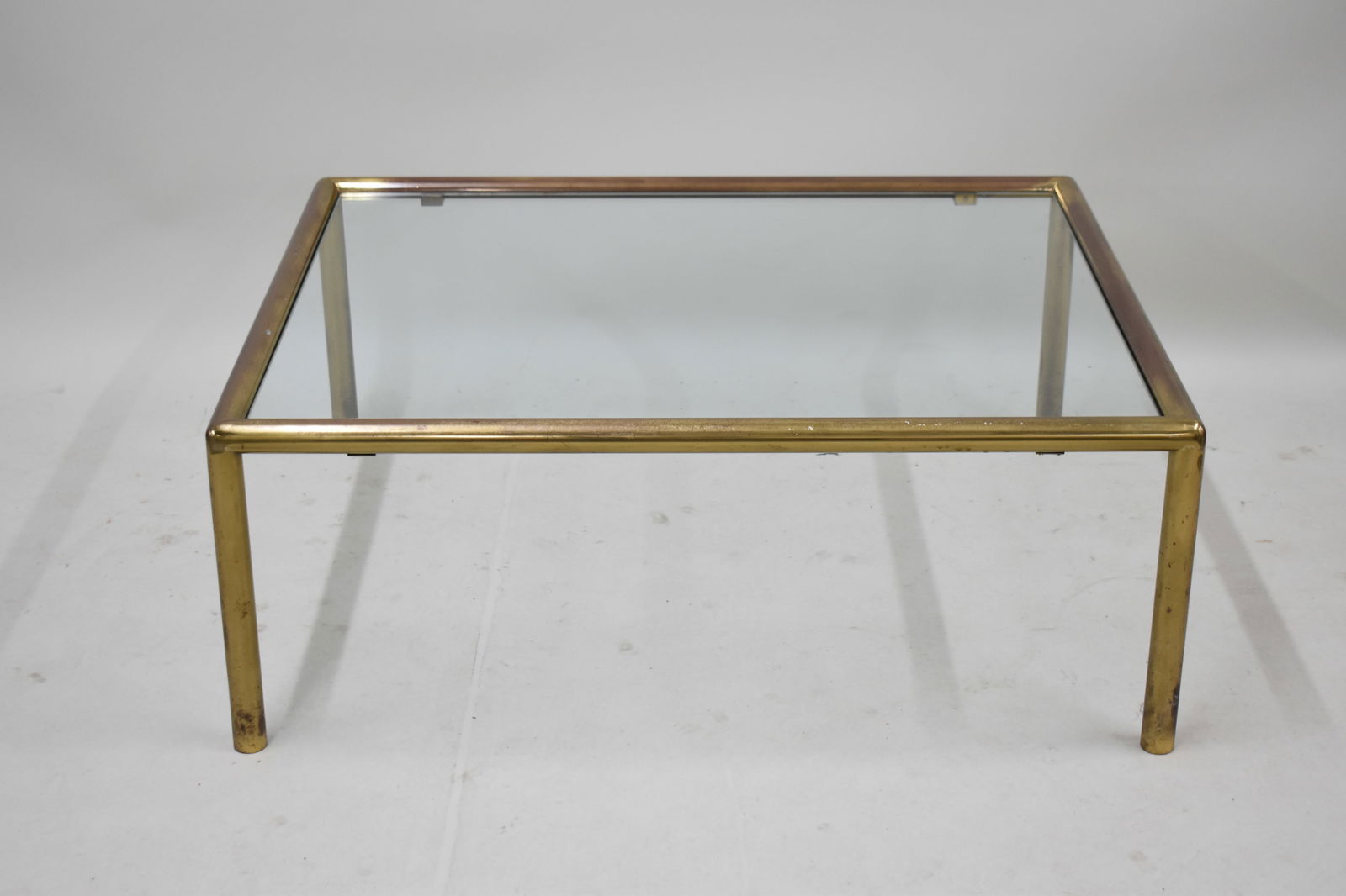 Modern Brass and Glass Top Low Table (1 of 7)