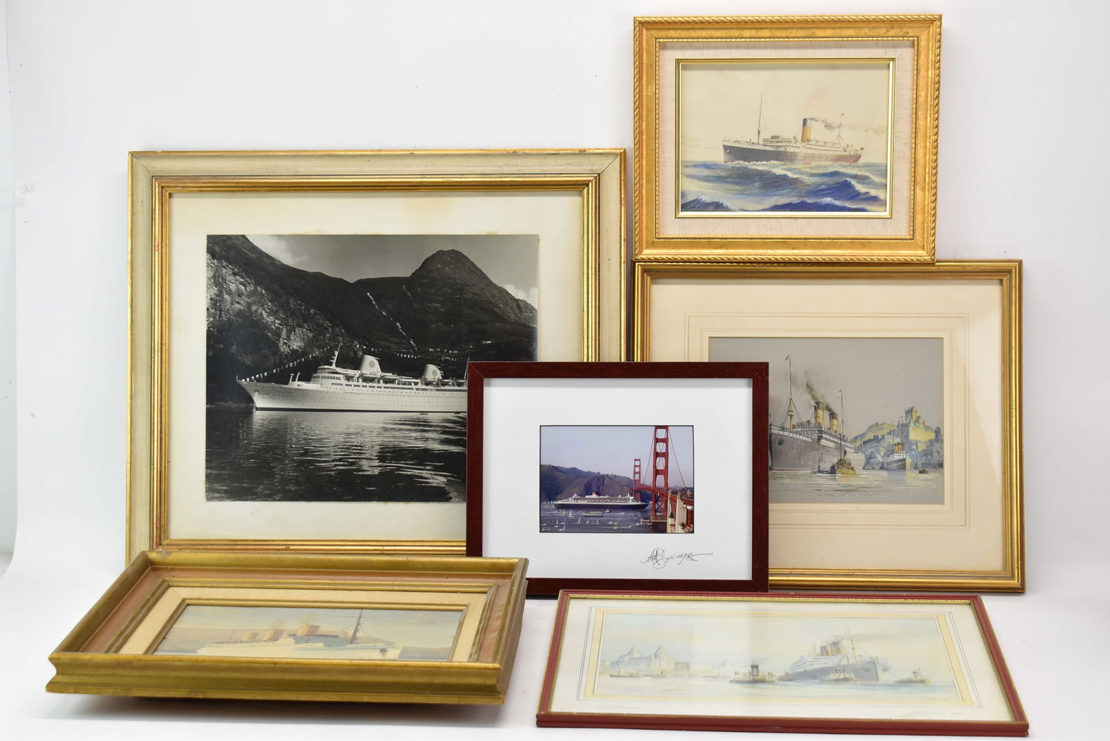 Six Works of Art Depicting Ocean Liners (1 of 18)