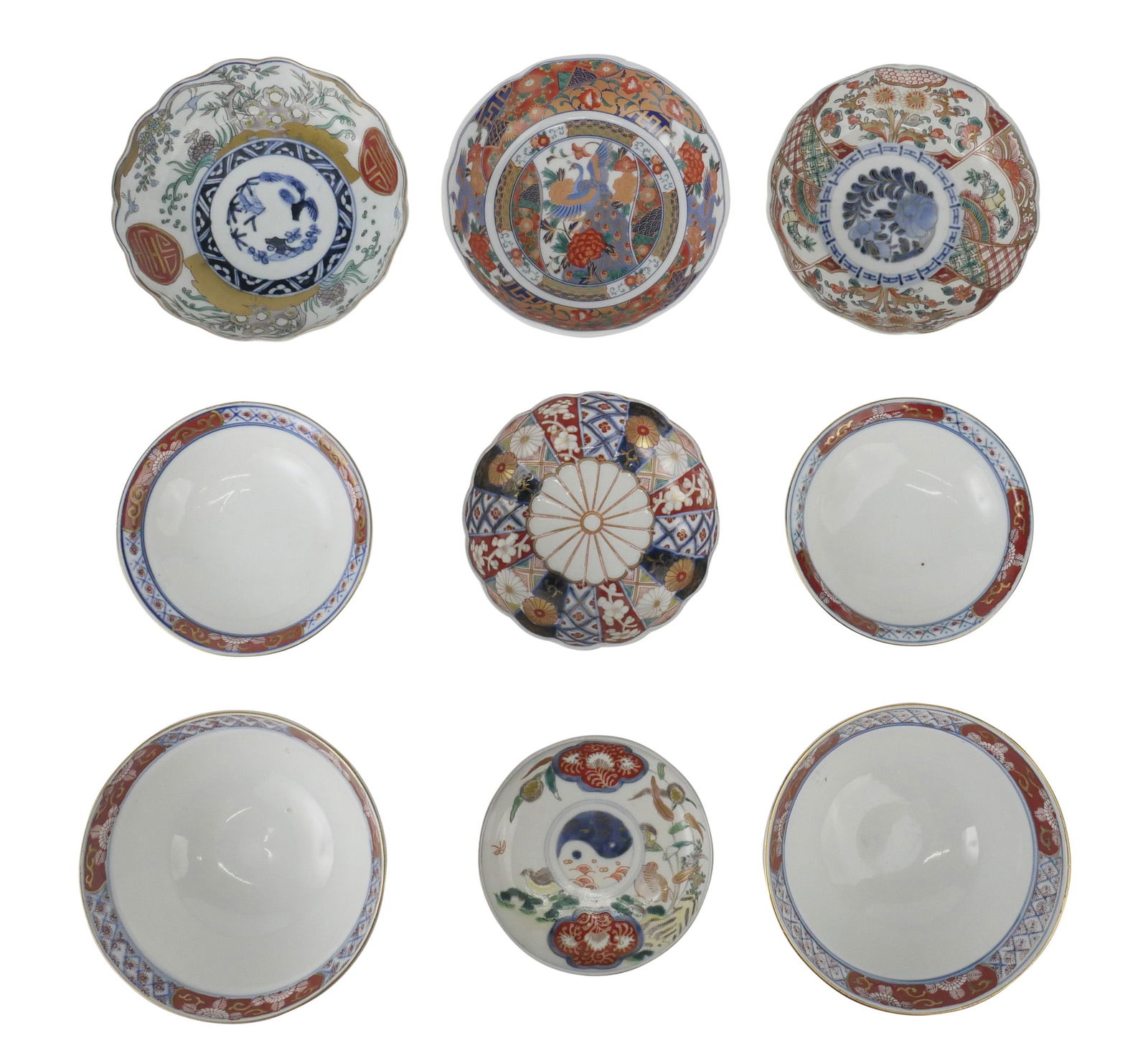 Nine Japanese Porcelain Bowls and Dishes (1 of 14)