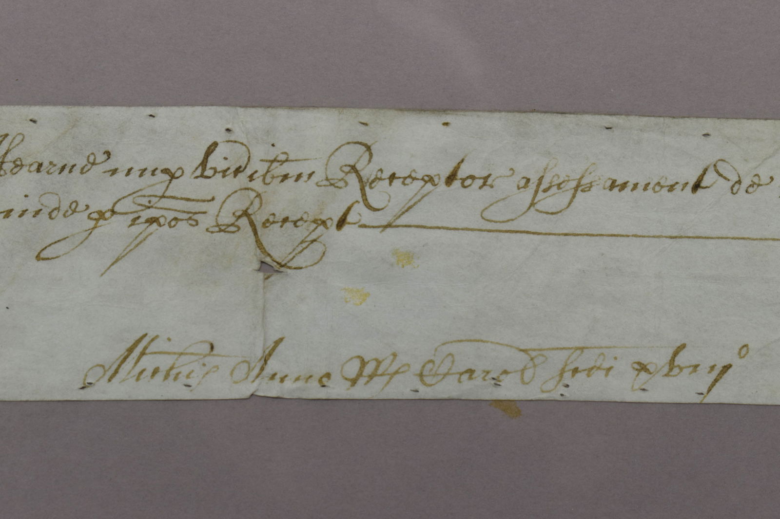 British Exchequer Recept Dated 1665 (1 of 8)