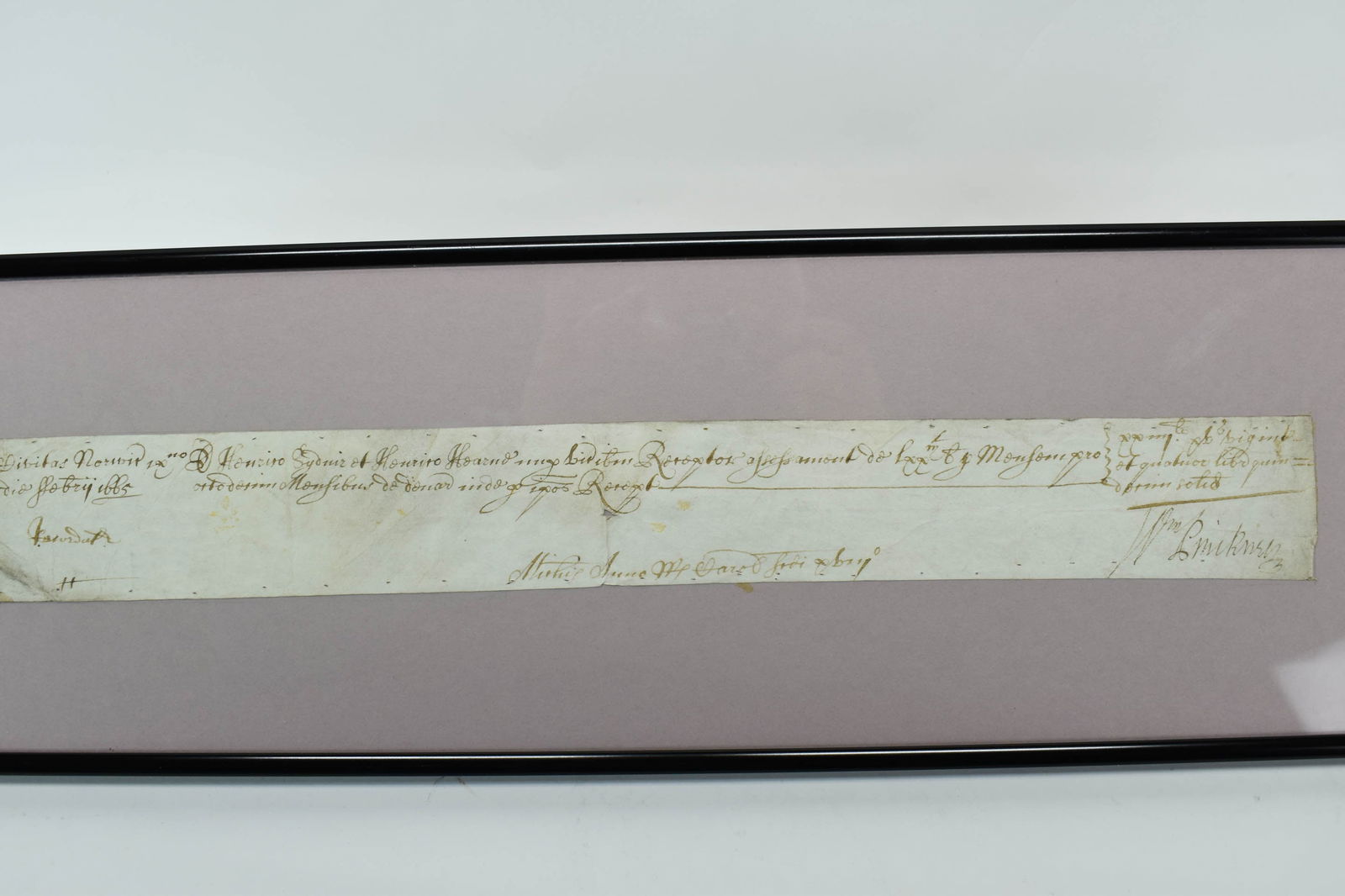 British Exchequer Recept Dated 1665 - 7