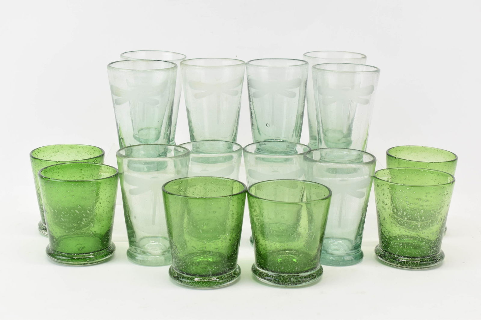Ten Assorted Hand Blown Drinking Glasses (1 of 7)