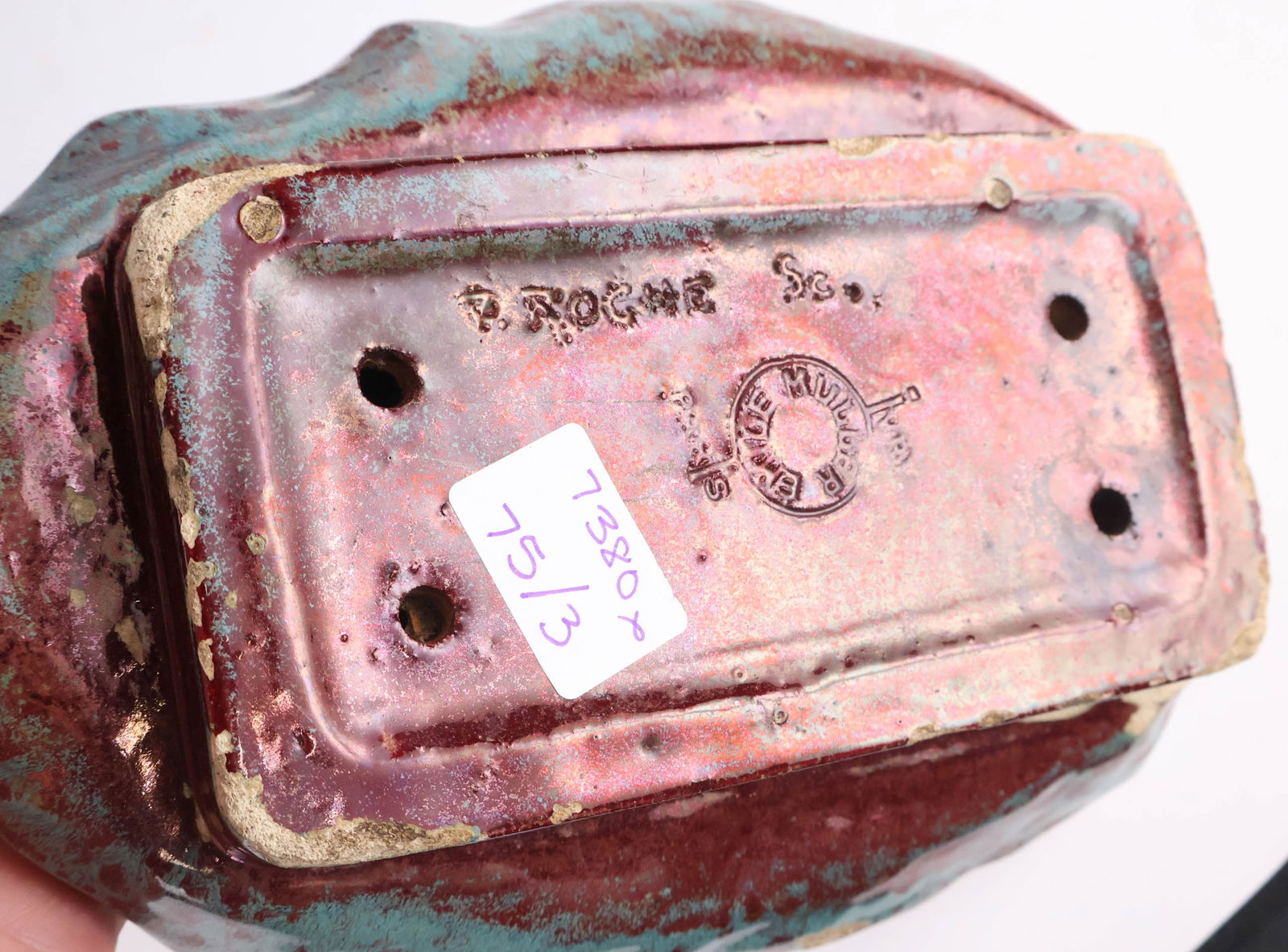 Art Pottery Turtle Back - 4