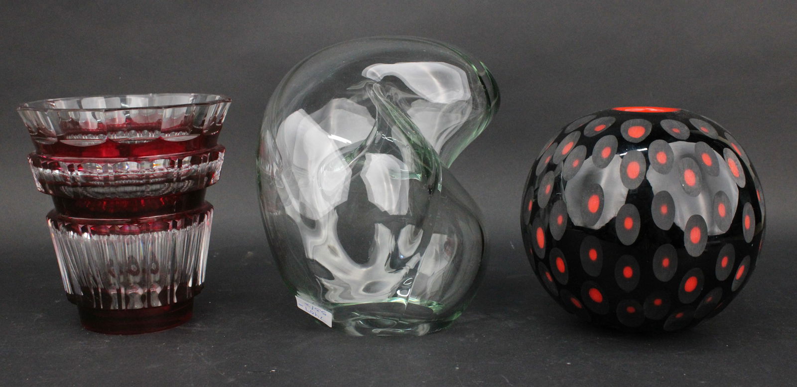 Murano Black and Red Vase (1 of 13)