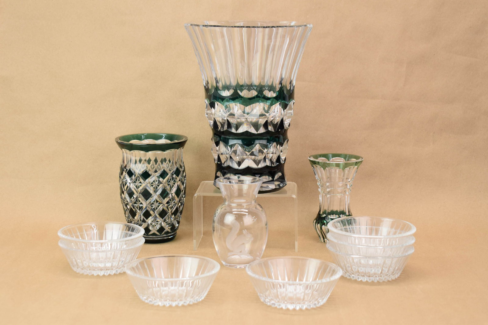 Group of Val St. Lambert Table Articles (1 of 14)