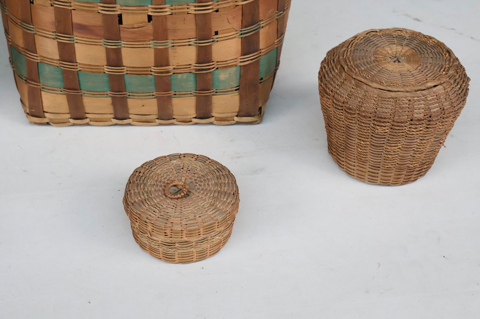 Six Assorted Woven Baskets - 6
