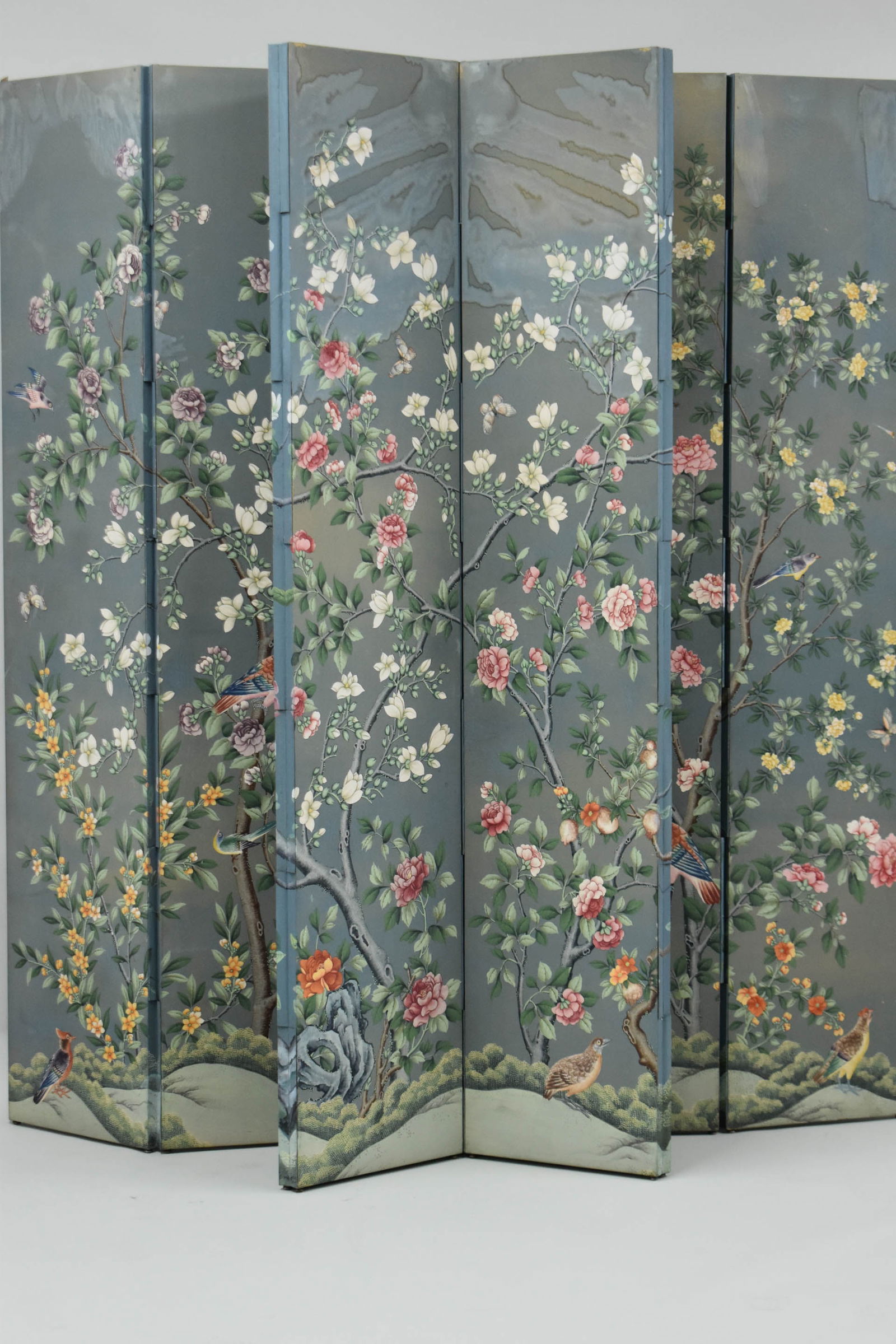 Vintage Eight Panel Large Dressing Screen (1 of 13)