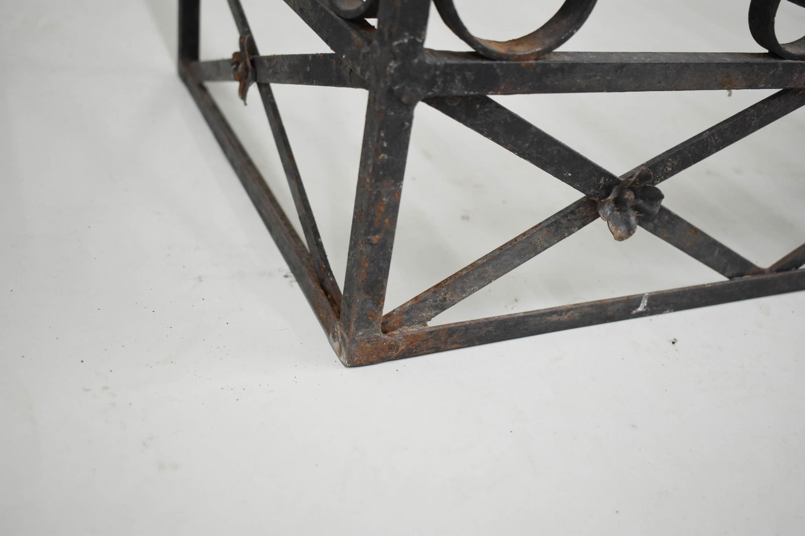 Wrought Iron Console Table - 7