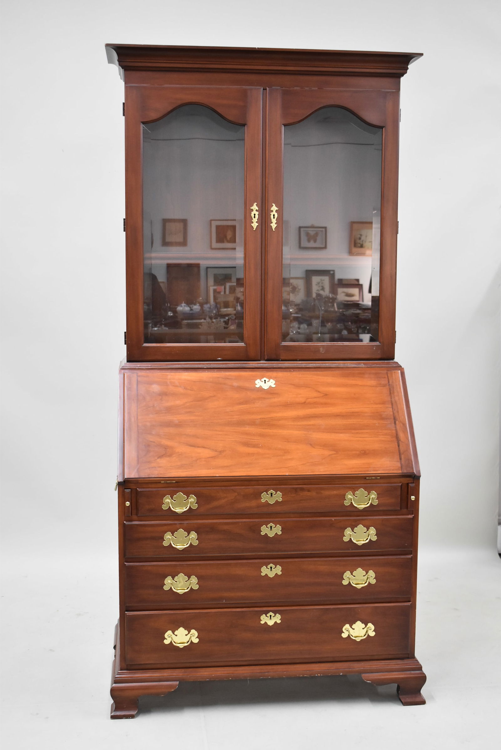 Henkel Harris Cherrywood Secretary Bookcase (1 of 7)